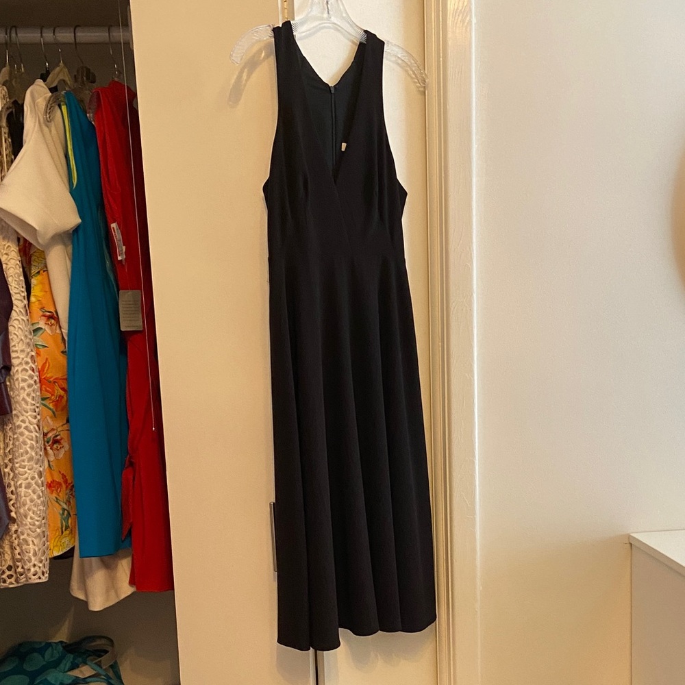 Halston Heritage Black racer back  Dress